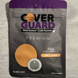 25 Pack Libre 3 Sensor Covers Waterproof Full Coverage Anti-Fray Made In USA tan